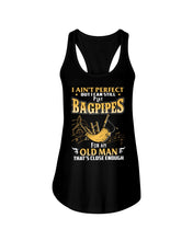 Load image into Gallery viewer, Bagpipes - Old Man Perfect Funny Gift For Birthday Ladies Flowy Tank
