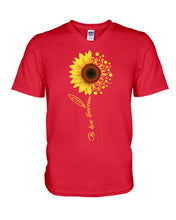 Load image into Gallery viewer, Be Here Tomorrow Sunflower Spina Bifida Awareness Guys V-Neck
