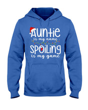 Load image into Gallery viewer, Auntie Is My Name - Spoiling Is My Game Hoodie
