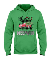 Load image into Gallery viewer, Blessed Meemaw Black And White Plaid Driving Car Custom Design Gifts Hoodie
