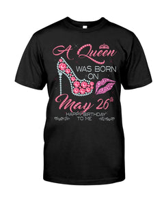 A Queen Was Born In May 26Th Birthday Gift Guys Tee