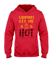 Load image into Gallery viewer, Campfires Get Me Hot Gifts For Camping Lovers Hoodie
