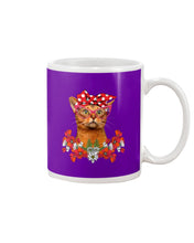 Load image into Gallery viewer, Abyssinian Bow Special Gift For Cat Lovers Mug
