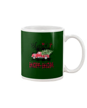 Load image into Gallery viewer, Blessed Mom-Mom Red Plaid Driving Car Custom Design Gifts Mug
