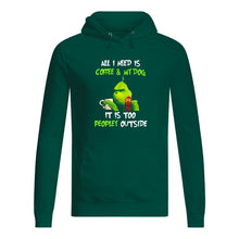 Load image into Gallery viewer, All I Need Is Coffee And My Dogs It Is Too Peopley Outside Hoodie
