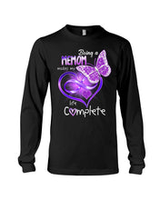 Load image into Gallery viewer, Being A    Memom Makes My Life Complete Personalized Name Gifts Unisex Long Sleeve
