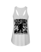 Load image into Gallery viewer, Bigfoot Believe Sasquatch Custom Design For Friends Ladies Flowy Tank
