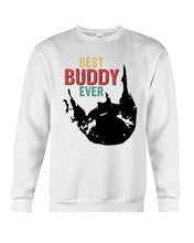 Load image into Gallery viewer, Best Buddy Ever Colorful Words Abstract Personalized Name Gifts Sweatshirt
