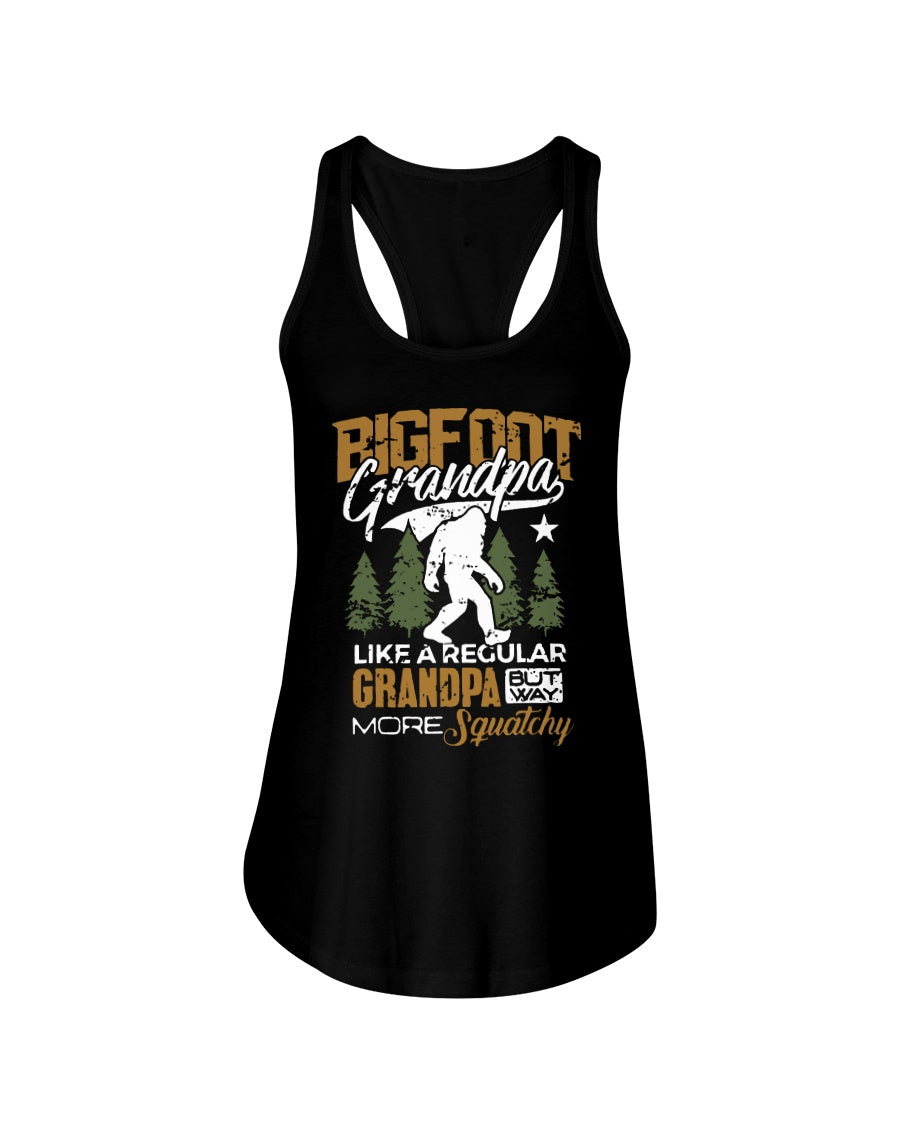 Bigfoot Grandma - Like A Regular Grandpa But Way More Squatchy Custom Design Ladies Flowy Tank