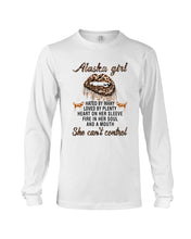 Load image into Gallery viewer, Alaska Girl Have The Mouth She Can&#39;t Control Custom Design Unisex Long Sleeve
