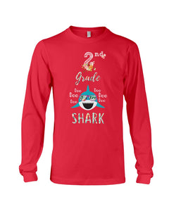 2Nd Grade Doo Doo Shark Anniversary Gift Unisex Long Sleeve