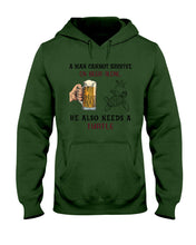 Load image into Gallery viewer, Cannot Live On Beer Alone We Also Needs A Turtle Custom Design Hoodie
