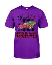 Load image into Gallery viewer, Blessed Grams Red Plaid Driving Car Custom Design Gifts Guys Tee
