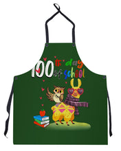 Load image into Gallery viewer, 100Th Day Of School Funny Llama  And Owl Gifts For Students Apron
