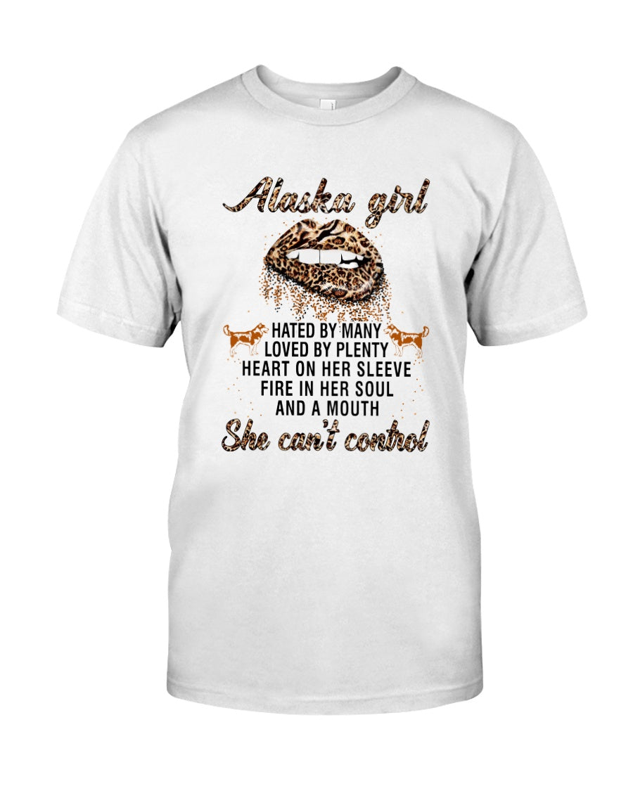 Alaska Girl Have The Mouth She Can't Control Custom Design Guys Tee