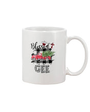 Load image into Gallery viewer, Blessed Gee Black And White Plaid Driving Car Custom Design Gifts Mug
