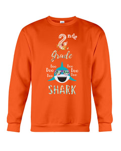 2Nd Grade Doo Doo Shark Anniversary Gift Sweatshirt