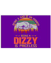 Load image into Gallery viewer, Being A Dad Is An Honner Being A Dizzy Is Priceless Custom Design Horizontal Poster
