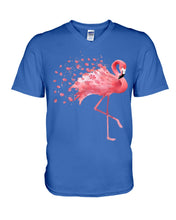 Load image into Gallery viewer, Autism Awareness- Autism Flamingo Custom Design Guys V-Neck
