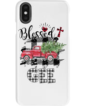 Load image into Gallery viewer, Blessed Gee Black And White Plaid Driving Car Custom Design Gifts Phone case
