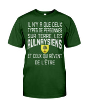 Load image into Gallery viewer, A Que Deux Types De Personnes Sur Terre Les Aulnay-Sous-Bois Emblem Guys Tee
