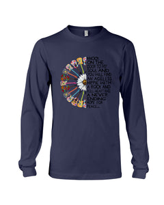 A Never Ending Hope For Peace Guitar Hippie Design Limited Edition Unisex Long Sleeve