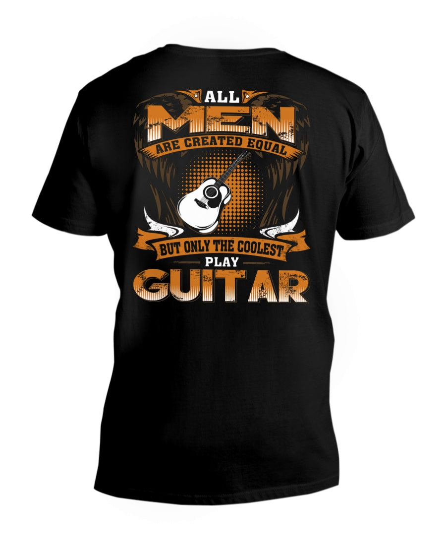 All Men Are Created Equal - Gift For Guitar Players Guys V-Neck