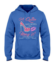 Load image into Gallery viewer, A Queen Was Born In May 26Th Birthday Gift Hoodie
