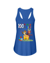 Load image into Gallery viewer, 100Th Day Of School Funny Llama  And Owl Gifts For Students Ladies Flowy Tank
