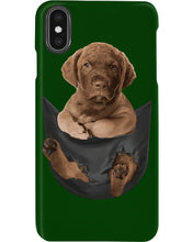 Load image into Gallery viewer, Chesapeake Bay Retriever In Pocket Personalized Name Gifts For Dog Lovers Phone case
