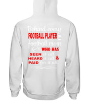 Load image into Gallery viewer, Behind Every   Football Player  Is A Great Football Mom Trending For Family Hoodie
