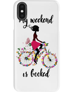 A Beautiful Girl -My Weekend Is Booked Custom Design Phone case