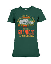 Load image into Gallery viewer, Being A Dad Is An Honner Being A Granddad Is Priceless Custom Design Ladies Tee
