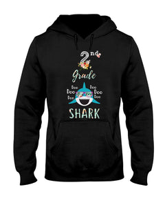 2Nd Grade Doo Doo Shark Anniversary Gift Hoodie