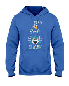 2Nd Grade Doo Doo Shark Anniversary Gift Hoodie