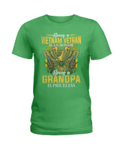 Load image into Gallery viewer, Being A Vietnam Veteran Is An Honor Grandpa Gifts Ladies Tee
