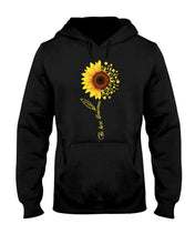 Load image into Gallery viewer, Be Here Tomorrow Sunflower Spina Bifida Awareness Hoodie
