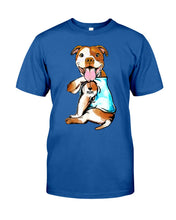 Load image into Gallery viewer, Bull I Love Mom Custom Design Gifts For Dog Lovers Guys Tee
