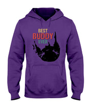 Load image into Gallery viewer, Best Buddy Ever Colorful Words Abstract Personalized Name Gifts Hoodie
