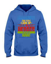 Load image into Gallery viewer, Autism Dad - Some People Look Up To Their Heroes I&#39;m Raising Mine Hoodie
