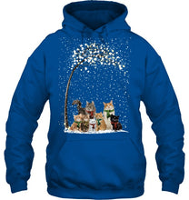 Load image into Gallery viewer, Cats Winter Tree Snowy Gifts Idea Hoodie
