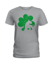 Load image into Gallery viewer, Bull Terrier Clover St Patrick&#39;s Day For Dog Lovers Ladies Tee
