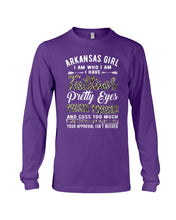 Load image into Gallery viewer, Arkansas Girl Have Tattoos Pretty Eyes Gifts For Arkansas Girls Unisex Long Sleeve
