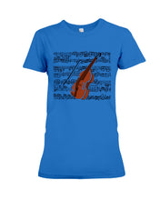 Load image into Gallery viewer, Cello Special Unique Custom Design For Music Instrument Lovers Ladies Tee
