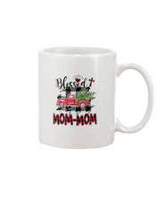 Load image into Gallery viewer, Blessed Mom-Mom Red Plaid Driving Car Custom Design Gifts Mug
