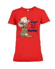 Load image into Gallery viewer, Blessed To Be Called Nonno Cowboy Custom Design Gifts Ladies Tee
