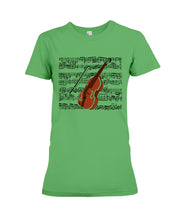 Load image into Gallery viewer, Cello Special Unique Custom Design For Music Instrument Lovers Ladies Tee

