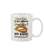Load image into Gallery viewer, April Girl If My Mouth Doesn&#39;t Say It My Face Definitely Will Custom Design Mug
