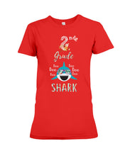 Load image into Gallery viewer, 2Nd Grade Doo Doo Shark Anniversary Gift Ladies Tee
