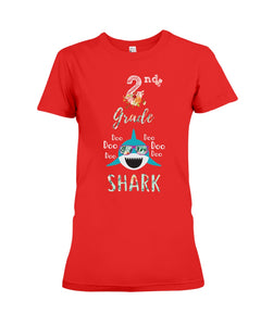 2Nd Grade Doo Doo Shark Anniversary Gift Ladies Tee